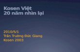 Kosen Việt: 20 năm nhìn lại