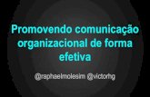 Promovendo Comunicação Organizacional