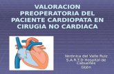 Valoracion preoperatoria del paciente cardiopata en cirugia no