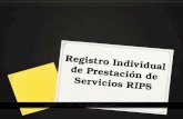 Rips registro individual de prestación de servicios RIPS