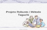 Projeto Robusto Método Tagushi