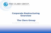 Claro Corporate Restructuring Overview