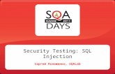 Security Tesint: Sql injection