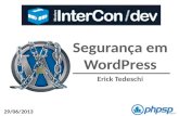 iMasters Intercon Dev WordPress - Segurança em WordPress