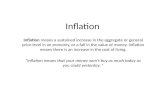 Inflation theory and reality