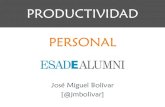 Productividad personal - Presentación en ESADE Alumni - abril 2014