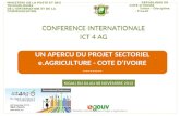 Un aperçu du projet sectoriel e.Agriculture, Côte d’Ivoire
