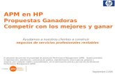 APM en HP -  Winning Proposals - Competir con los mejores y ganar