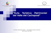 Presentacion U.Chile “La Ruta Patrimonial del Cachapoal Poniente.”