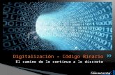 Digitalización – código binario
