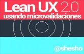 Lean UX 2.0 usando Microvalidaciones