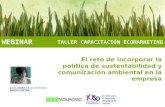 Incorporar Políticas de Sustentabilidad y Comunicación ambiental en la Empresa