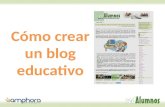Cómo crear gratis un blog educativo