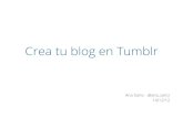 Crea tu blog en Tumblr