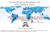 Ponencia Conferencia mundial de educacion 2010