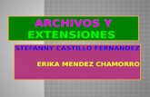 Archivos y extensiones