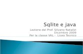 Sqlite And Java