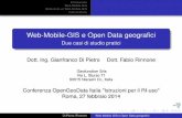 OpenGeoData Italia 2014 Fabio Rinnone e Gianfranco Di Pietro  “Come costruire una APP con i dati geografici”