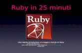 Ruby in 25 minuti