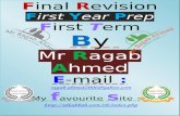 1st year prep final revision   1st term