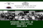 Programa Igualdad de Oportunidades 2000-2010