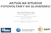 ACTUAL SITUATION OF PV MARKET IN SLOVAKIA