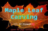 Maple leaf carving (楓葉雕刻)