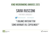 Sara Rusconi - I bilanci interattivi sono arrivati al capolinea? - Kwd Webranking Italy 2013