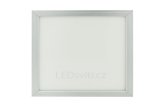 Stříbrný podhledový LED panel 300 x 300mm 18W studená 6000K