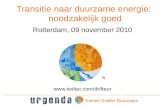 9 november 2010- Erasmus Universiteit Rotterdam- Prof.dr.ir.Jan Rotmans