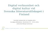 Nordiskt arbetsmöte om digitala arkiv