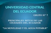 PRINCIPALES RETOS DE LAS CIUDADES DEL ECUADOR