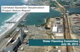 Update on Carlsbad Seawater Desalination Purchase Agreement