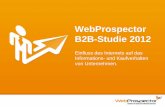 WebProspector B2B Studie 2012