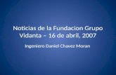 Daniel Chavez Moran - Noticias de la fundacion grupo vidanta – 4.16.07