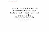 Evolucion de-la-siniestralidad-laboral-vial-en-el-periodo-2005-2009