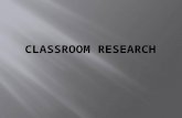 Classroom research ELT