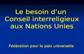 Conseil interreligieux aux Nations Unies