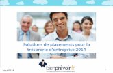 Placements Trésorerie d'Entreprise - Offres SEPTEMBRE 14 - Solutions  bienprevoir.fr (VU ET ENTENDU SUR BFM BUSINESS)