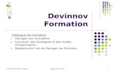 Catalogue Formation Devinnov - Management Innovation - Stratégie&Organisation - Management