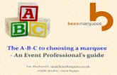The ABC of Choosing a marquee for corporate events (an Event Professional's guide)