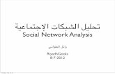 تحليل الشبكات الاجتماعية