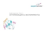 ExpertSender - Optimisation and Experiments // Оптимизация и эксперименты