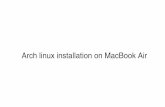 Alex Shavtsov - Arch linux installing on Macbook Air.
