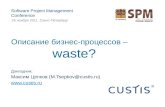 Описания бизнес-процессов - waste? (Максим Цепков, SPM conf 2011)Custis tsepkov-sp mconf-2011