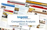 Bigmir Compatitive Analisys March09