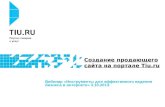 Инструменты эффективного бизнеса. Tiu.ru (презентация к вебинару)