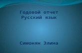 Годовой отчёт по русскому яз.  2010-2011