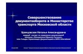 Совершенствование документооборота в Министерстве транспорта Московской области