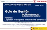 20131128 GGAlérgenos La gestión de alérgenos en la industria alimentaria_JM Avendaño